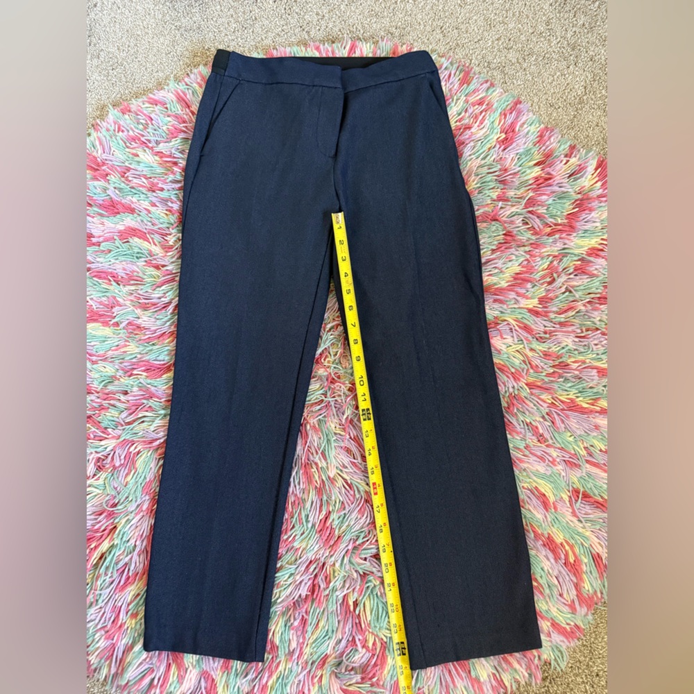 ZARA Dark Denim-look Blue Pants/Trousers. Size Medium. Elastic waist